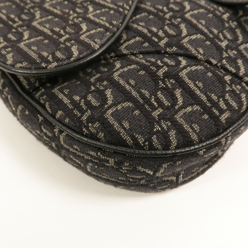 Dior Oblique帆布Saddle肩背袋-12