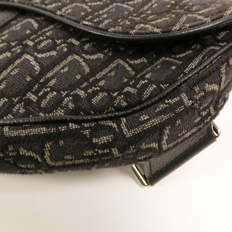 Dior Oblique帆布Saddle肩背袋-13