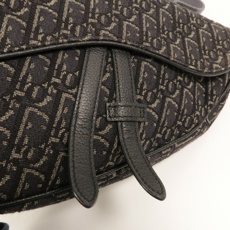 Dior Oblique帆布Saddle肩背袋-14
