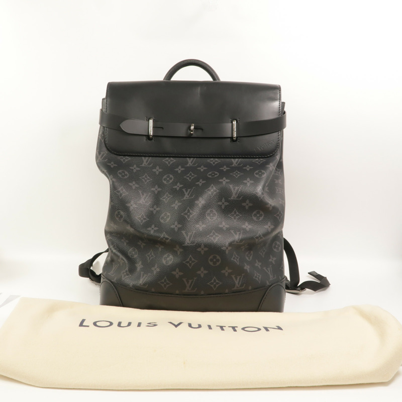 LOUIS VUITTON Monogram Eclipse Steamer Backpack背包-9