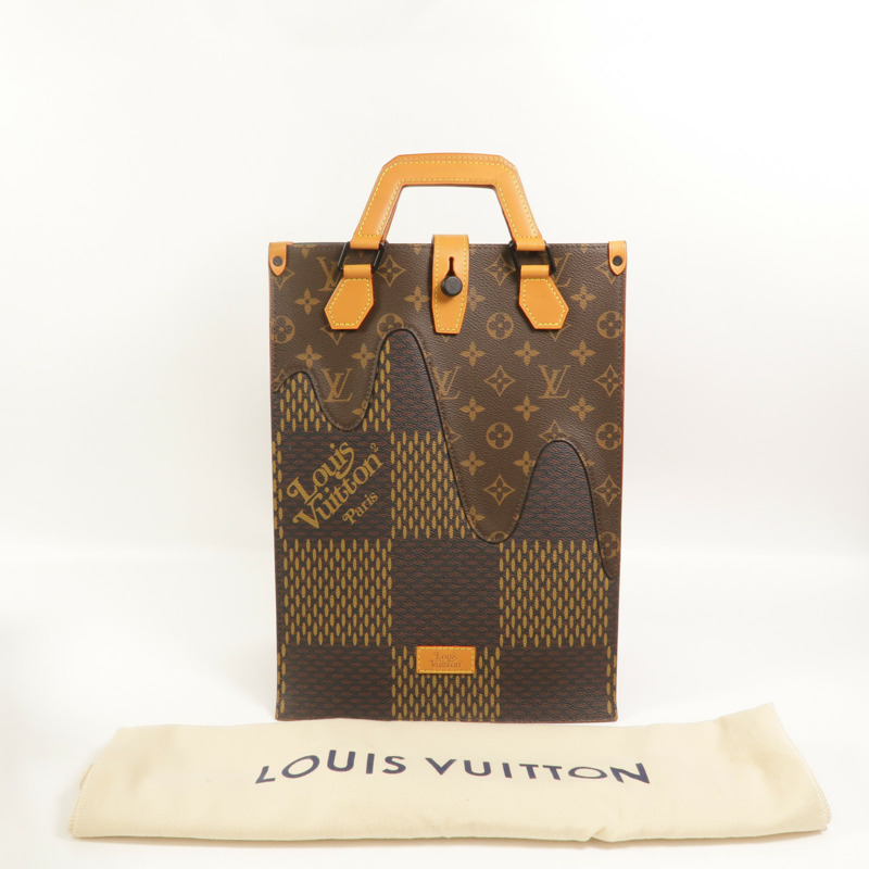 LOUIS VUITTON Monogram/Damier Giant LV x Nigo Mini Tote手挽袋-10