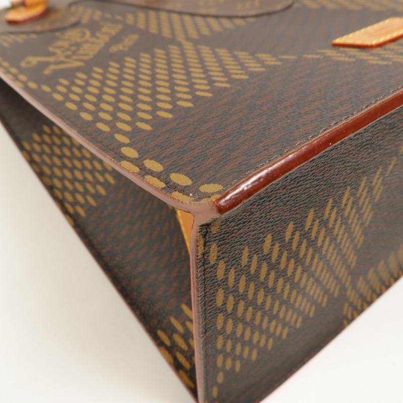 LOUIS VUITTON Monogram/Damier Giant LV x Nigo Mini Tote手挽袋-12