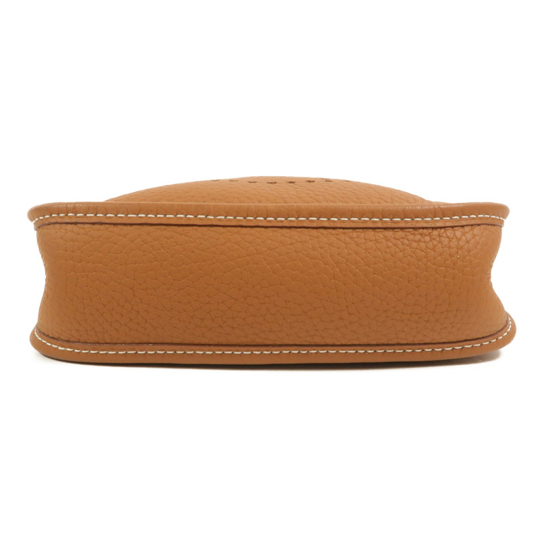 HERMES Clemence皮革Evelyne TPM肩背袋Gold-3