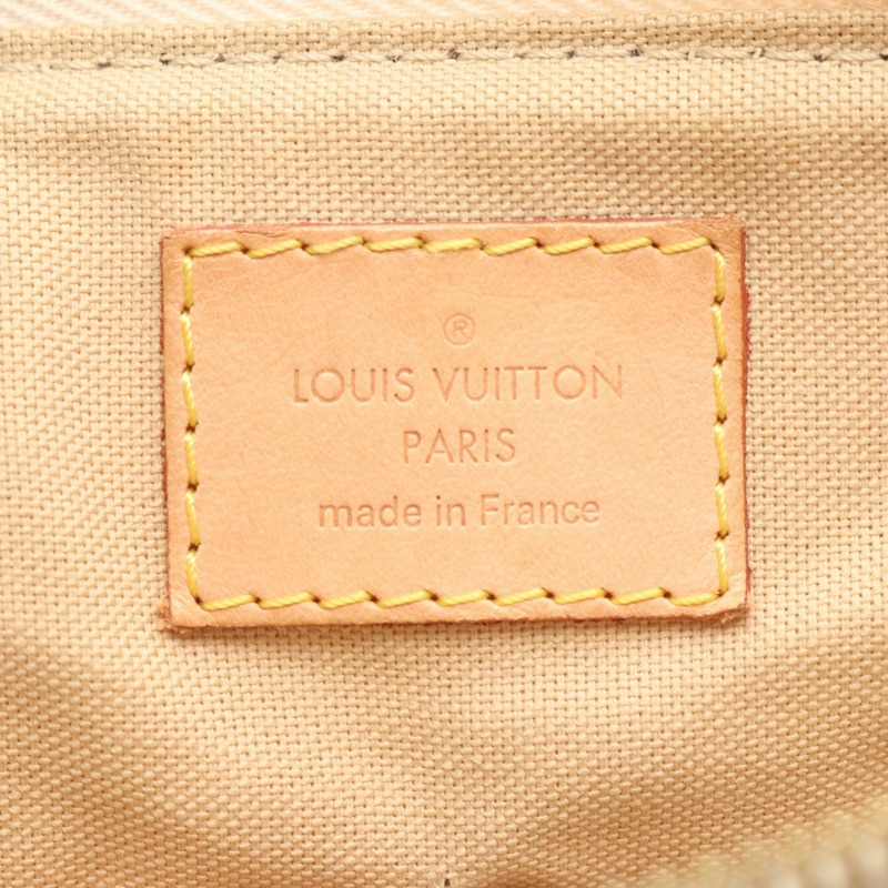LOUIS VUITTON Siracusa 小號單肩包 N41113 Damier Azur 帆佈白色二手 LV-3