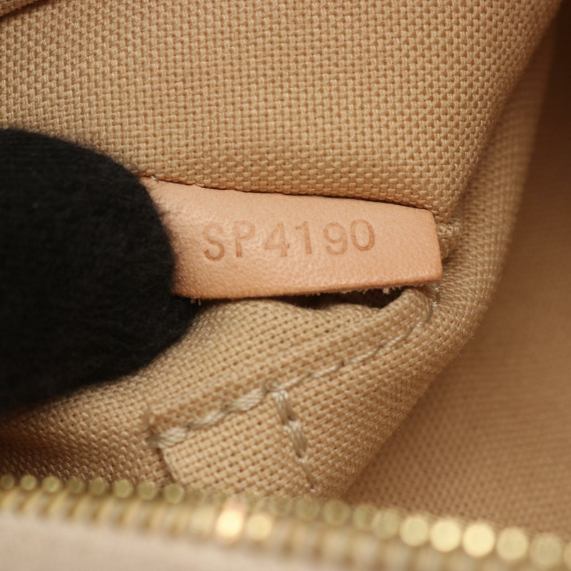 LOUIS VUITTON Siracusa 小號單肩包 N41113 Damier Azur 帆佈白色二手 LV-4