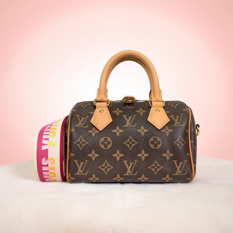 莉亞精品♡ LV M45948 Speedy20 桃粉背帶 二手-0
