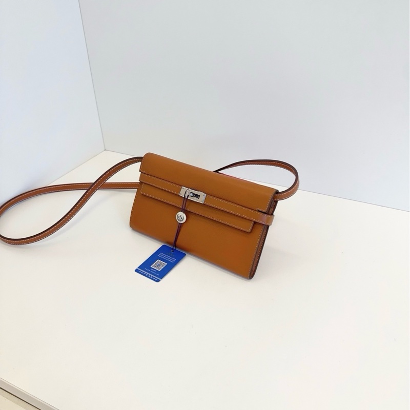 🐎Hermes愛馬仕｜kelly long金棕銀扣長錢包｜框N epsom皮｜98新-4