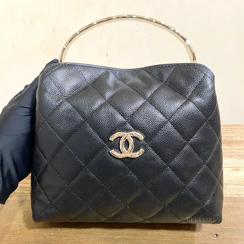 Chanel 25S coco crush 黑色斜背包 晚宴包-0