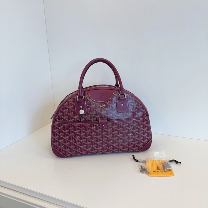 ✨Goyard｜老花保齡球包/手提半月波士頓｜99新-1