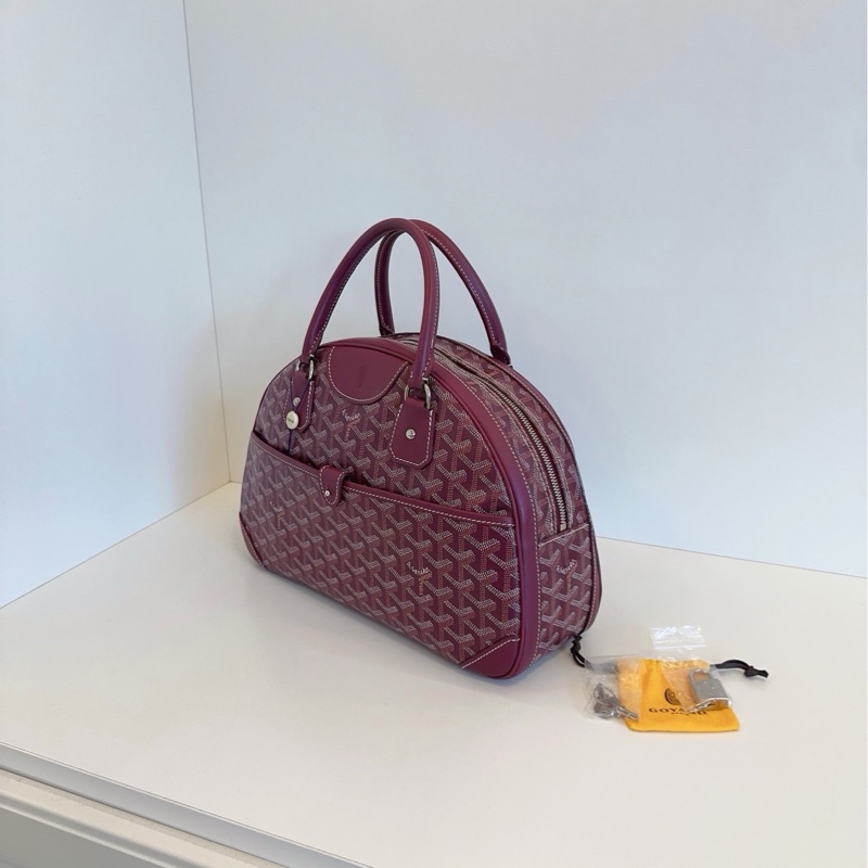 ✨Goyard｜老花保齡球包/手提半月波士頓｜99新-4