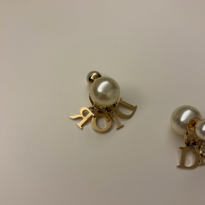 Dior Tribales經典 Logo耳環 金色-2