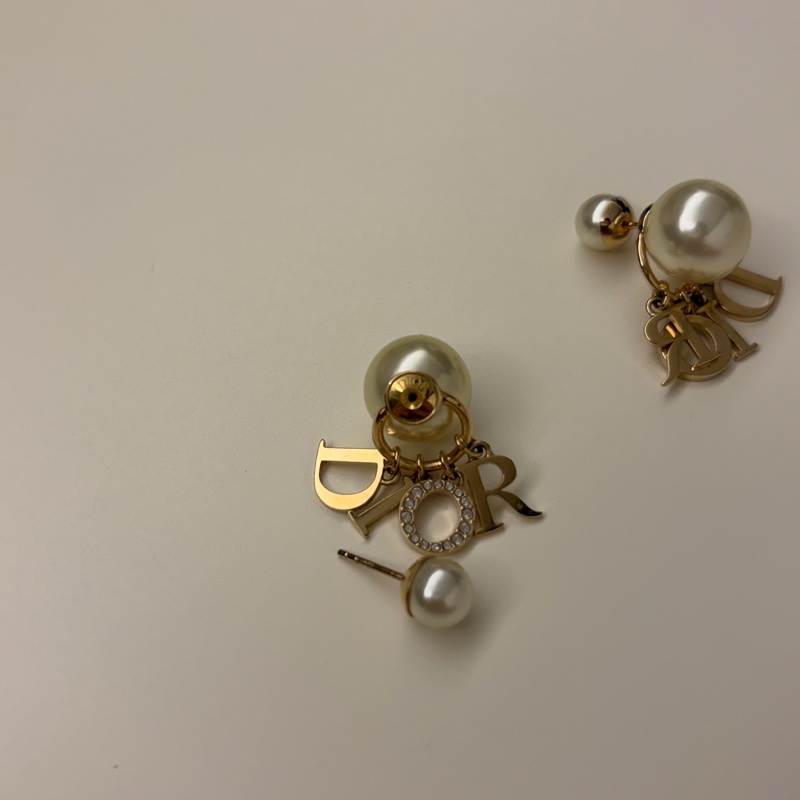 Dior Tribales經典 Logo耳環 金色-4