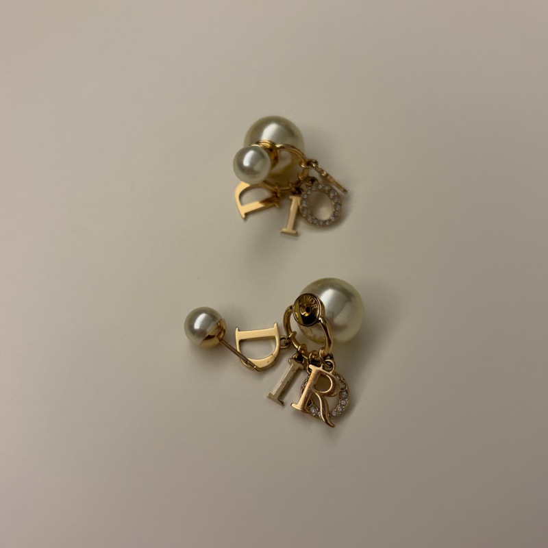 Dior Tribales經典 Logo耳環 金色-5