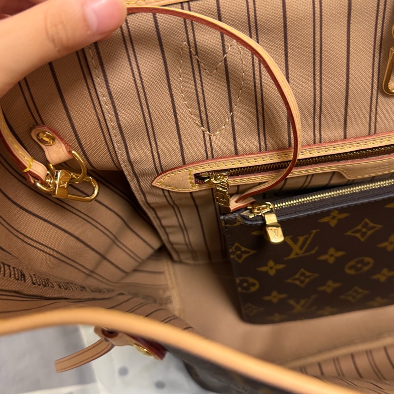 Louis Vuitton Neverfull MM (beige)-7