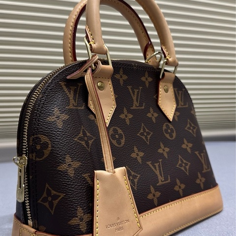 LOUIS VUITTON-LV AIma BB 老花手提斜背貝殼包