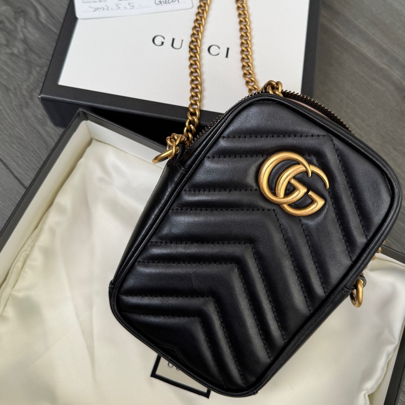 gucci 馬夢系列手機包！防潮箱保存！-5