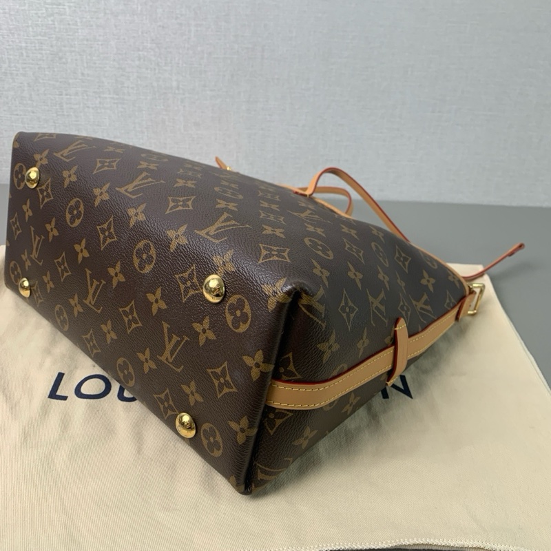 👜LV路易威登｜carryall小號老花子母購物袋｜芯片款99新-7