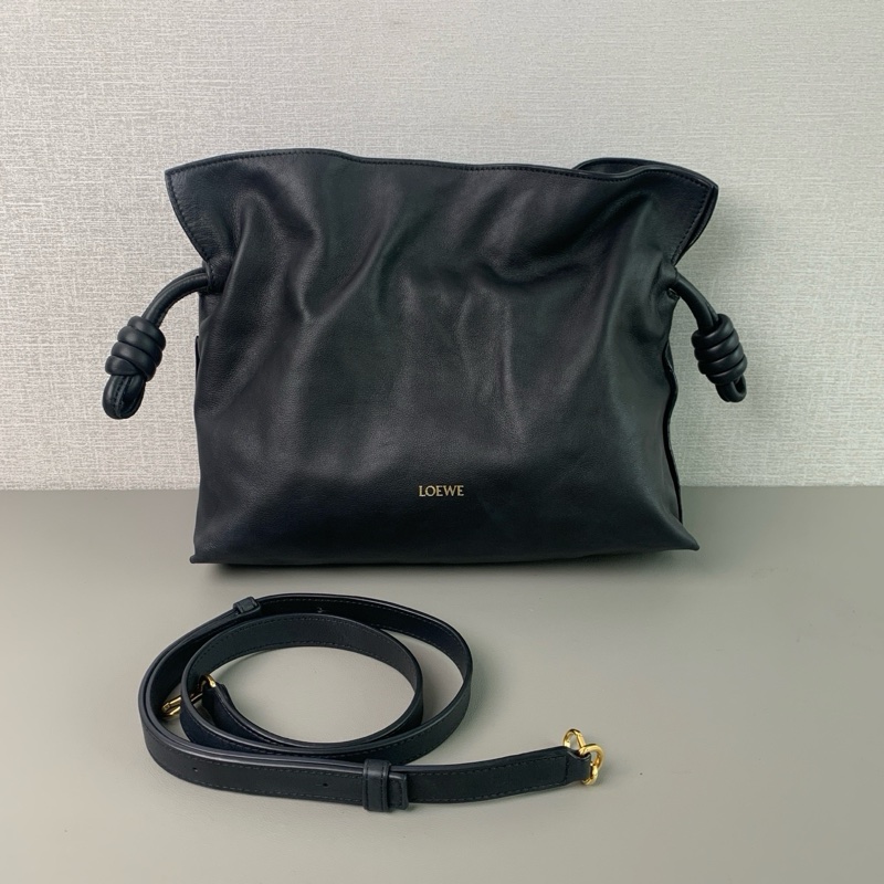 ✨Loewe 羅意威｜Flamenco 黑色福袋包｜98新-1