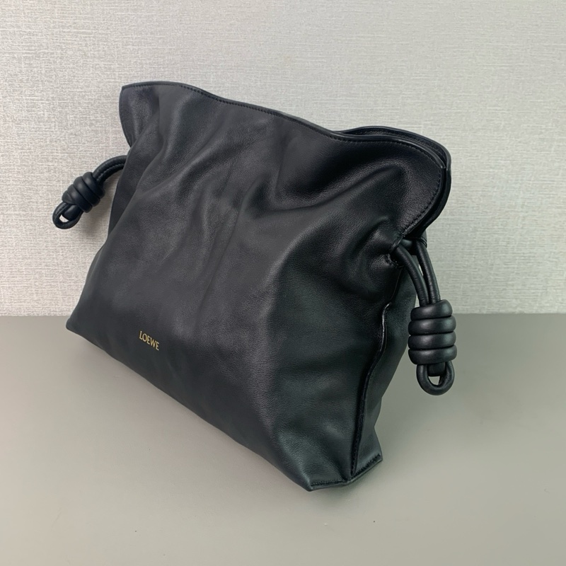 ✨Loewe 羅意威｜Flamenco 黑色福袋包｜98新-3