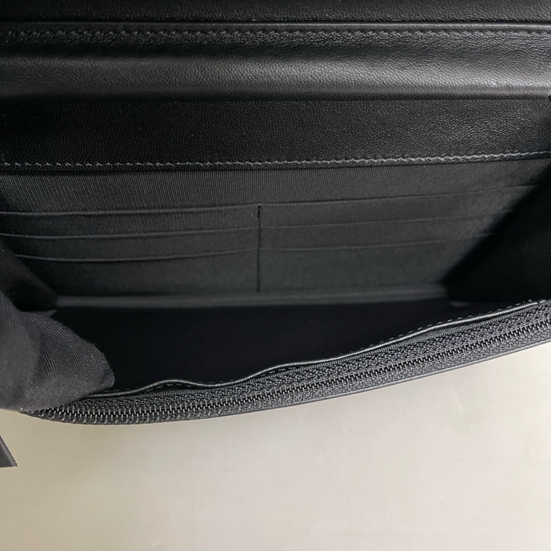 🌷天菜甜價！Chanel Leboy WOC 黑銀全皮菱格鏈條包-6