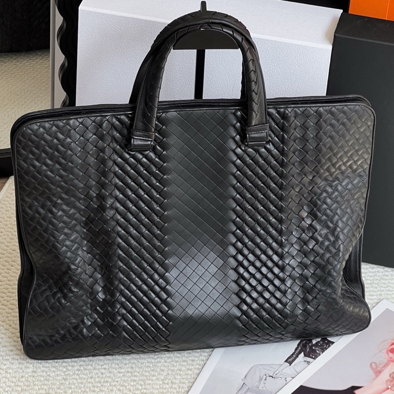 Bottega Veneta葆蝶家 bv編織手提公文包-1