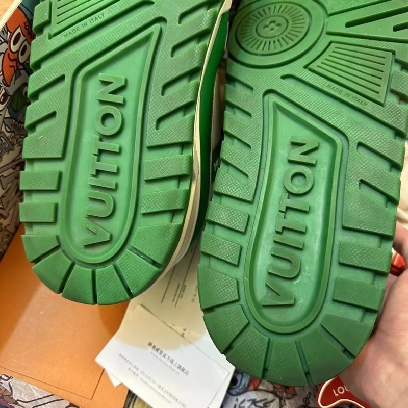 LV trainer 胖丁 白綠 中國限定 限量500雙編號96 43碼-7