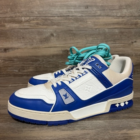 Louis Vuitton路易威登 Trainer 牛皮 海軍藍 白藍  44碼