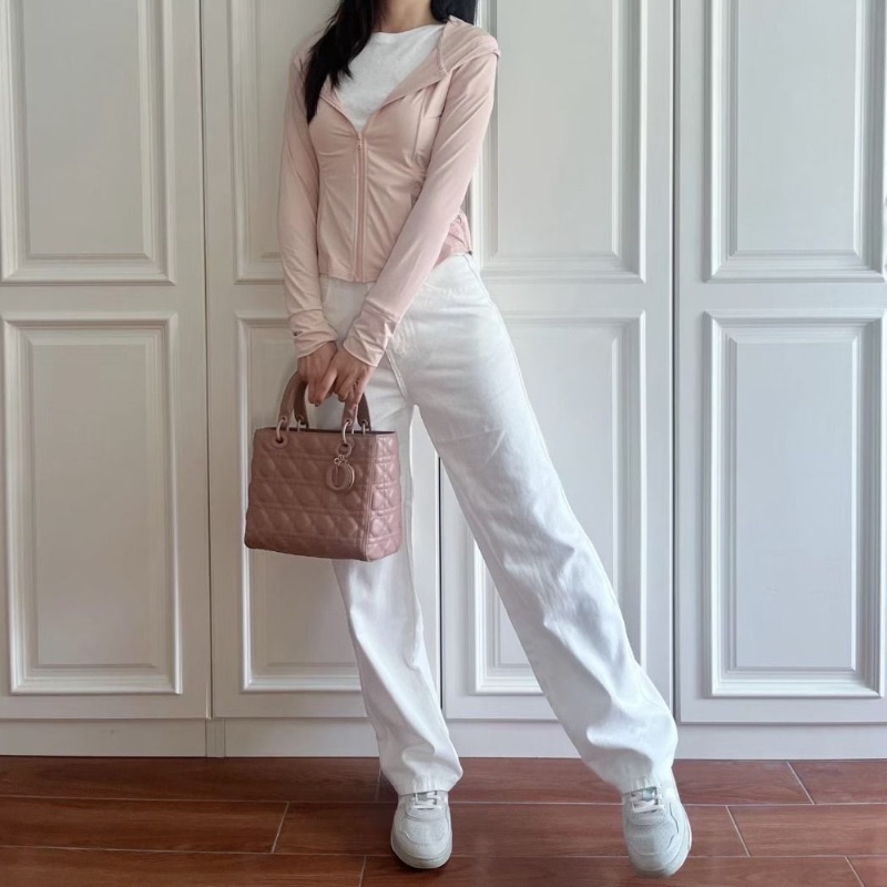 Dior 五格黛妃 磨砂裸粉 23*20*12 9新 配件肩帶 塵袋-1