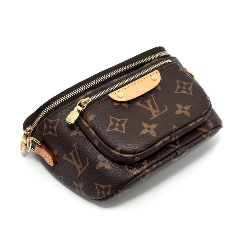 LV 經典老花bumbag mini腰包 芯片款 18*14*6  9新. 配件盒子 塵袋-6