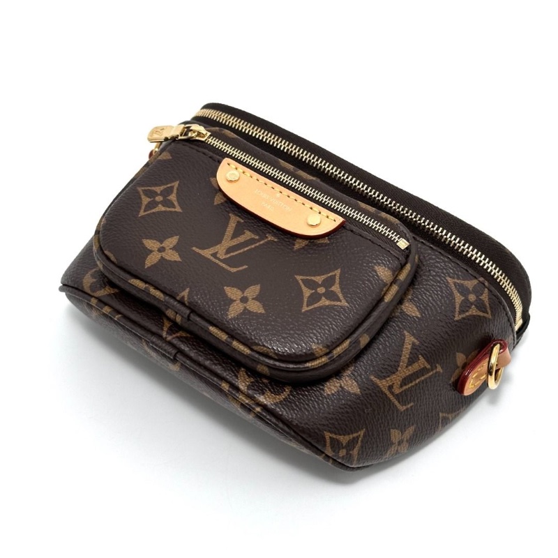 LV 經典老花bumbag mini腰包 芯片款 18*14*6  9新. 配件盒子 塵袋-7