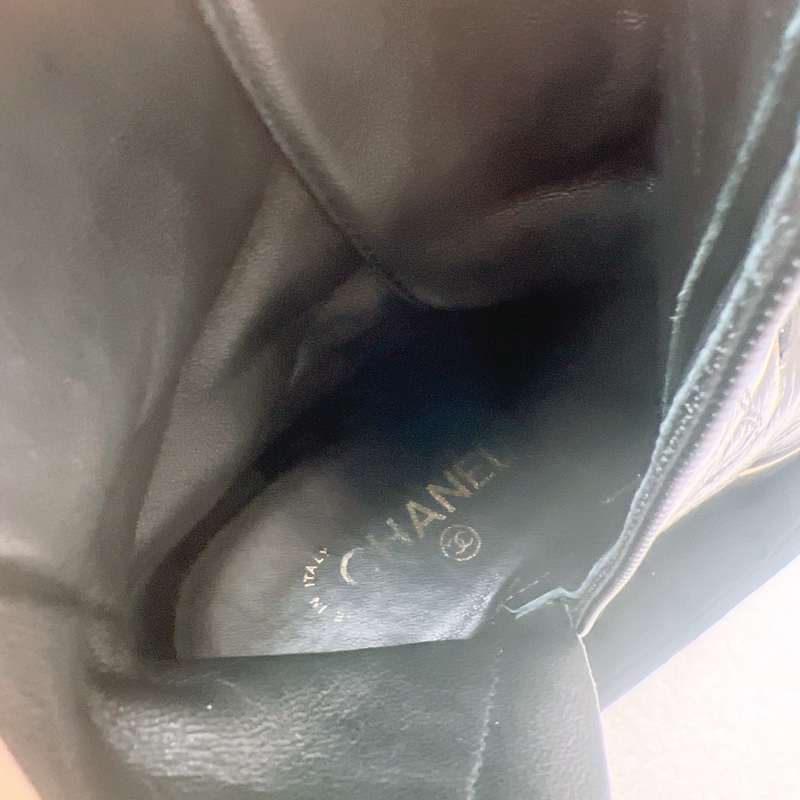 38.5碼 Chanel lace up combat 黑色靴子-9