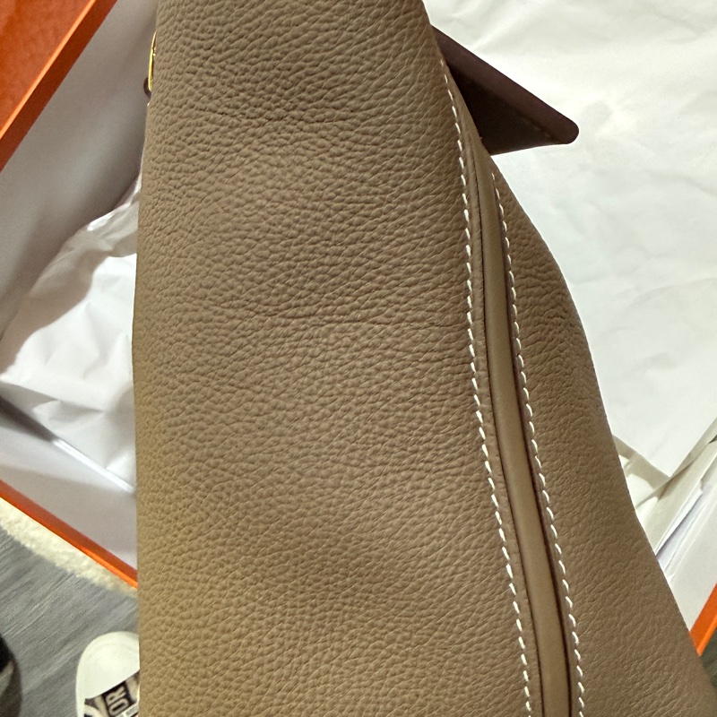 全新未使用Hermes 愛馬仕2424 29大象灰金扣-5