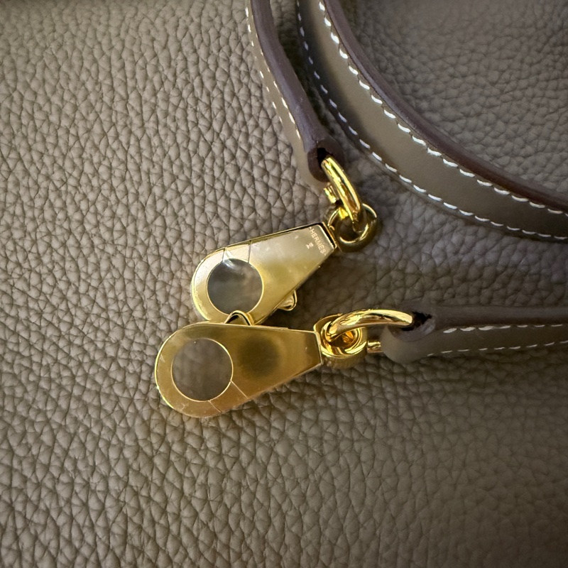 全新未使用Hermes 愛馬仕2424 29大象灰金扣-14