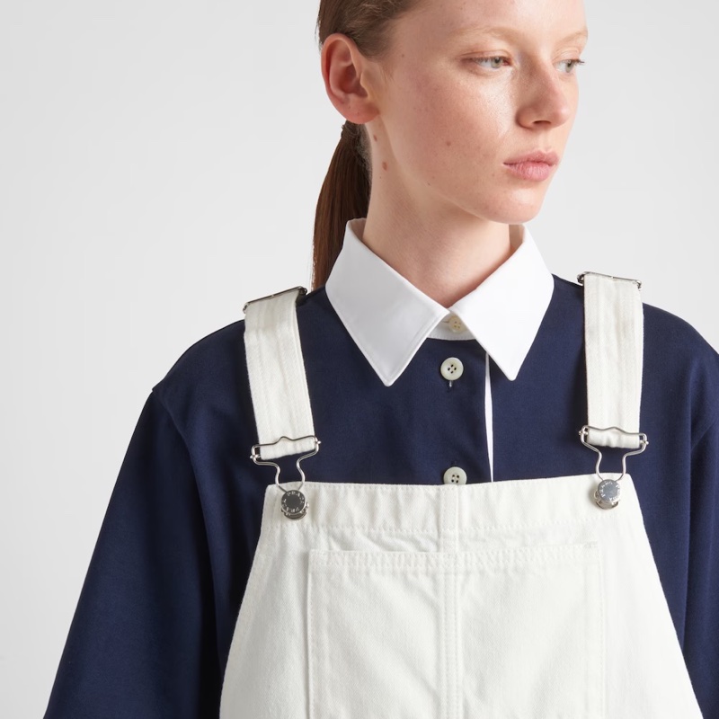Prada 女士 牛仔背帶迷你連衣裙IT-36 IT-38 IT-40 IT-42 IT-44碼-2