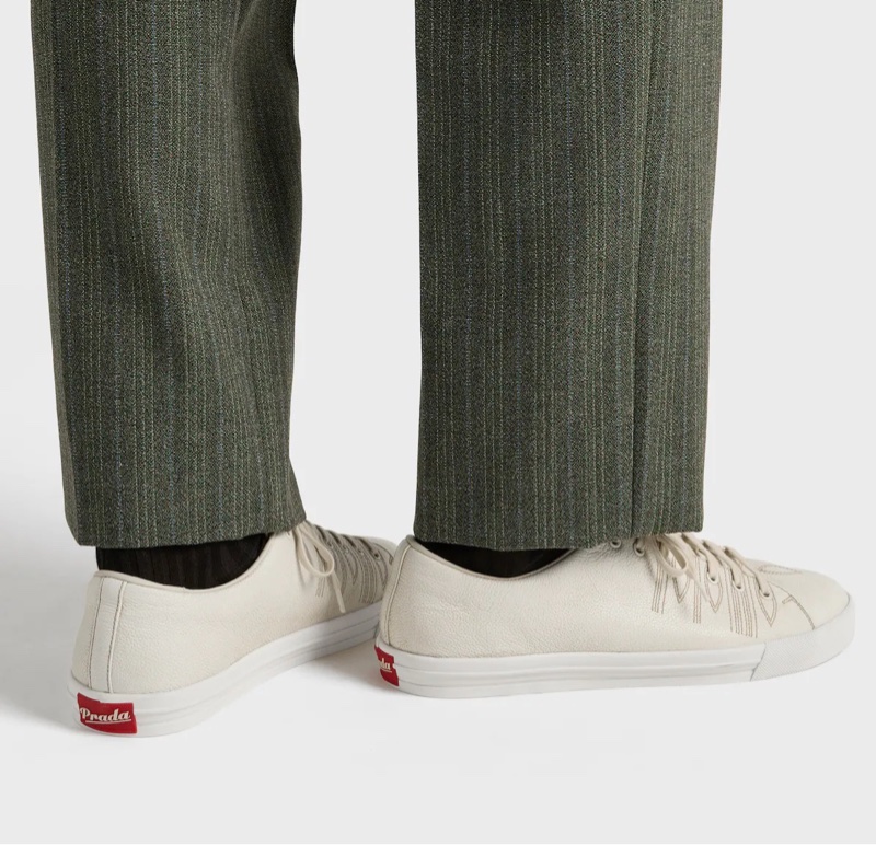 Prada 男士 系帶低幫休閒鞋UK-6 UK-6.5 UK-7 UK-7.5 UK-8 UK-8.5 UK-9 UK-9.5 UK-10碼-4