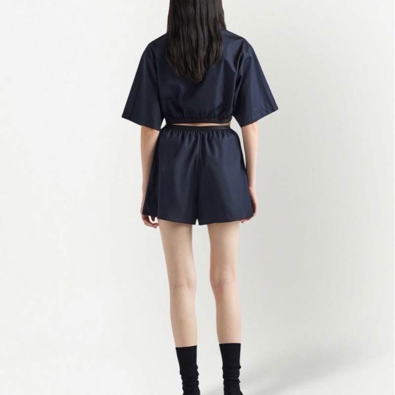 Prada 女士 徽標短褲IT-36 IT-38 IT-40 IT-42碼-3