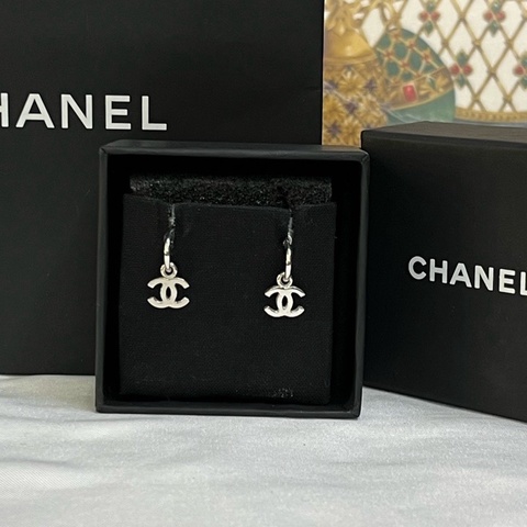 香奈兒 Chanel耳環 經典雙C吊墜耳環 耳釘