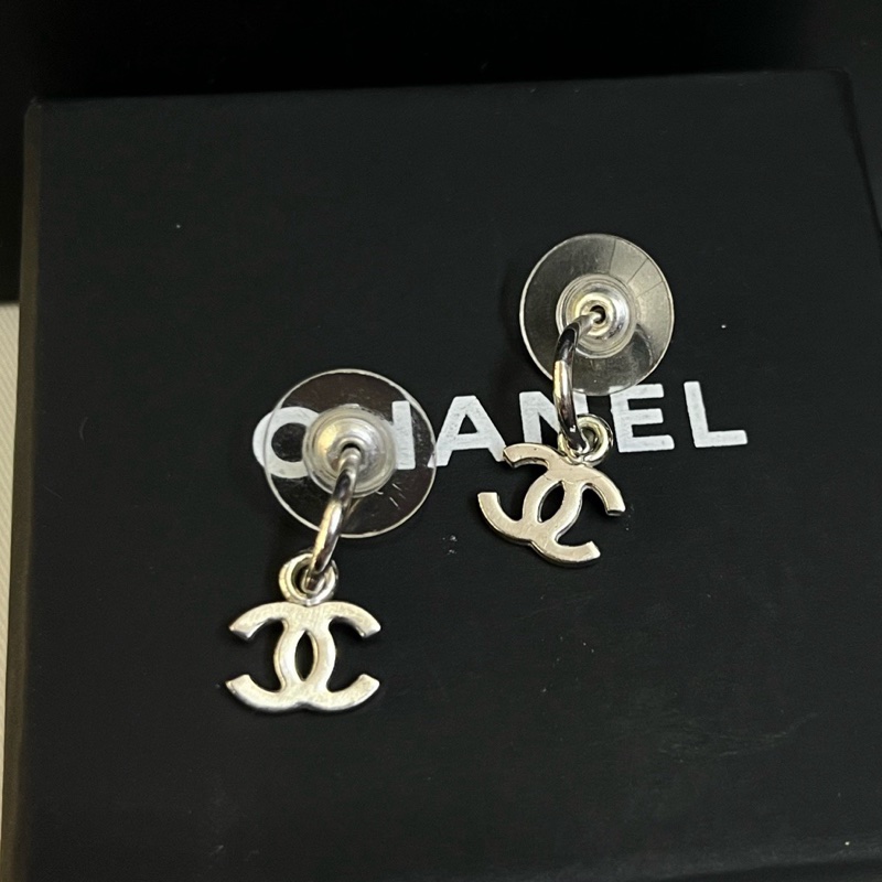 香奈兒 Chanel耳環 經典雙C吊墜耳環 耳釘-3