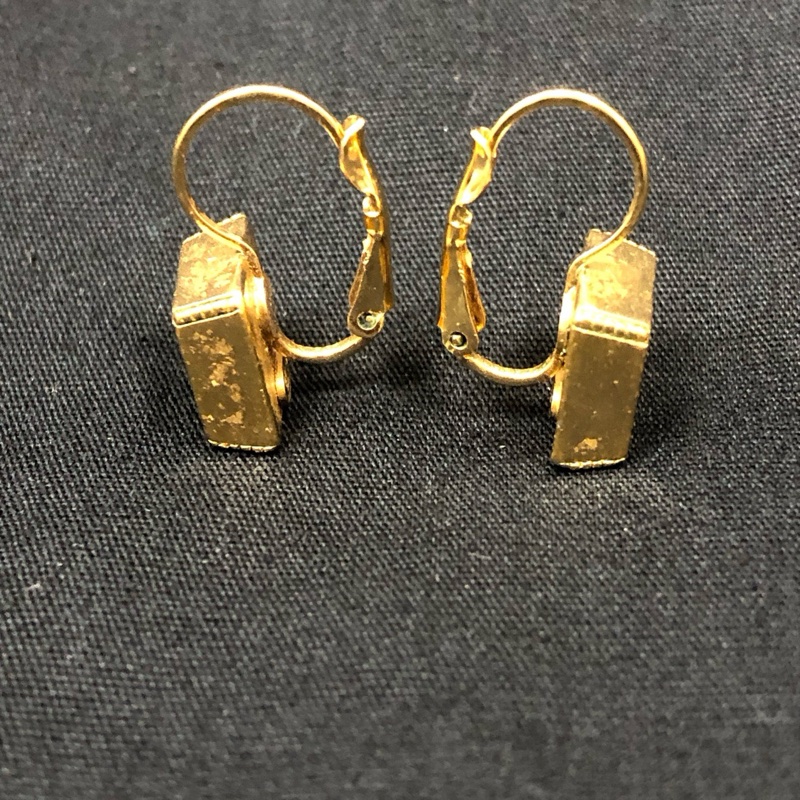 香奈兒/Chanel耳環 方塊雙C耳環 中古款 孤品-4