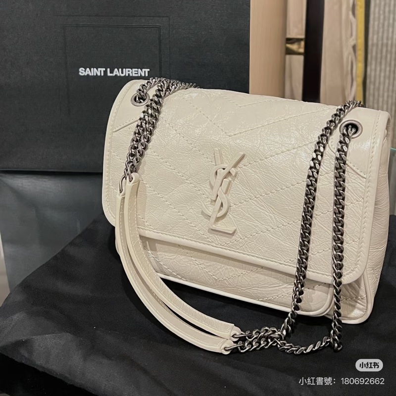 全新新款🈶購證❤️ #ysl #冰川白 #D釦 #niki #小號-3