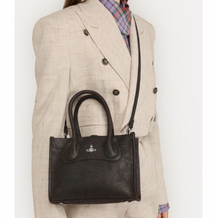 Vivienne Westwood 女士 Troy 小號手提斜挎包 24cm*10cm*18cm-5
