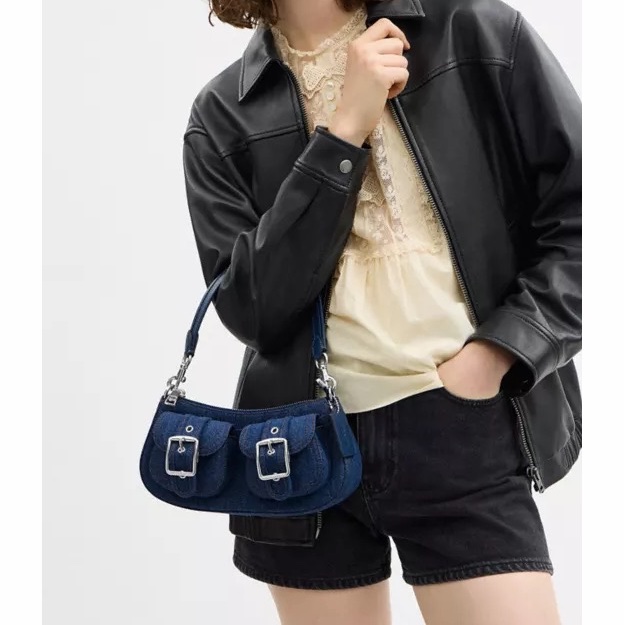 Coach 女士 頂部提手單肩包均碼碼25cm*7cm*10cm-4
