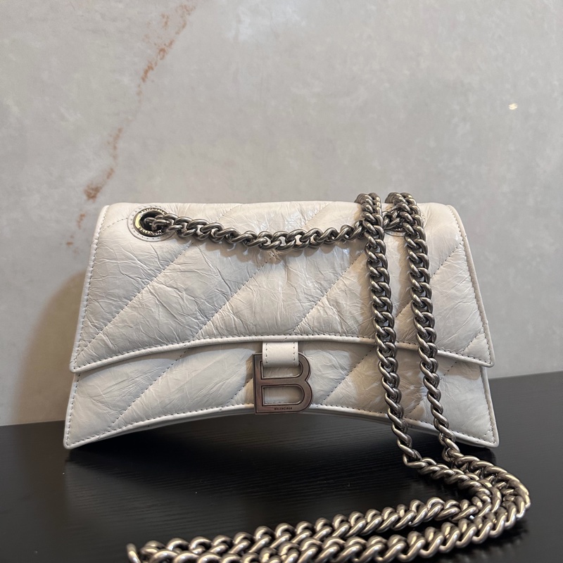 Balenciaga 女士 CRUSH 小號鏈條單肩包均碼碼常規、25 X 8 X 15 CM-4