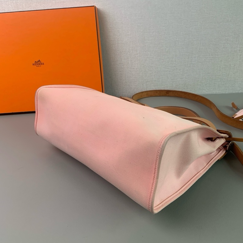 🐎Hermes愛馬仕｜櫻花粉herbag31｜手提單肩斜挎包｜95新T刻-6