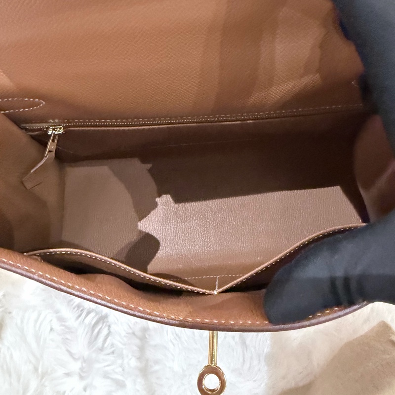Hermes/ Kelly 25/ 金棕金扣/ Y刻-11
