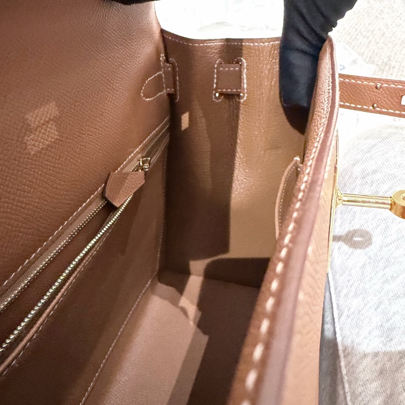 Hermes/ Kelly 25/ 金棕金扣/ Y刻-15