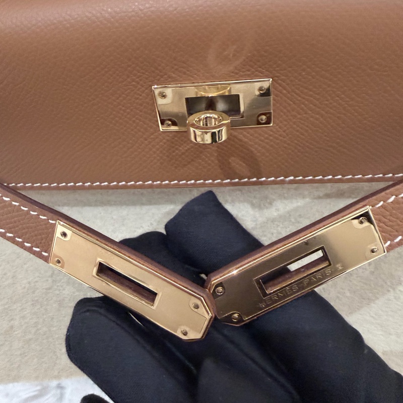 Hermes/ Kelly 25/ 金棕金扣/ Y刻-23