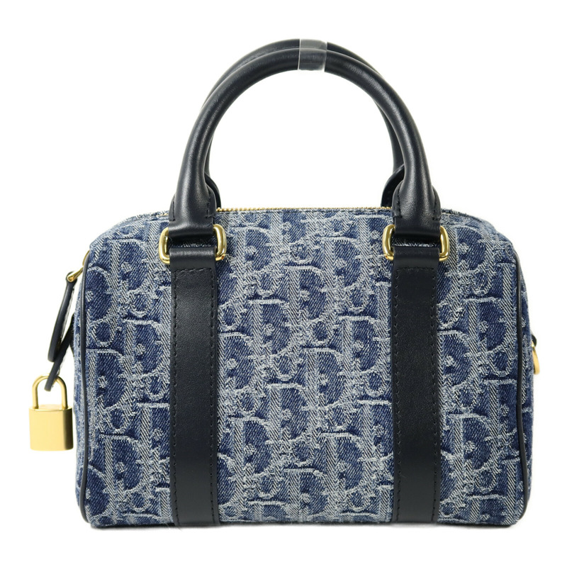 Dior 牛仔布Boston Bag手挽肩背兩用袋-1