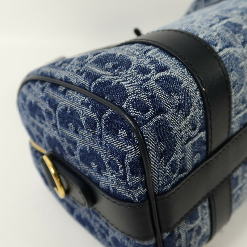 Dior 牛仔布Boston Bag手挽肩背兩用袋-12