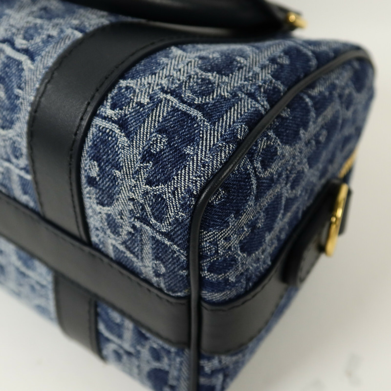 Dior 牛仔布Boston Bag手挽肩背兩用袋-13
